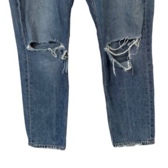 Vince | Medium Wash High Rise Distressed Denim Jeans Size 31 - Picture 2 of 12